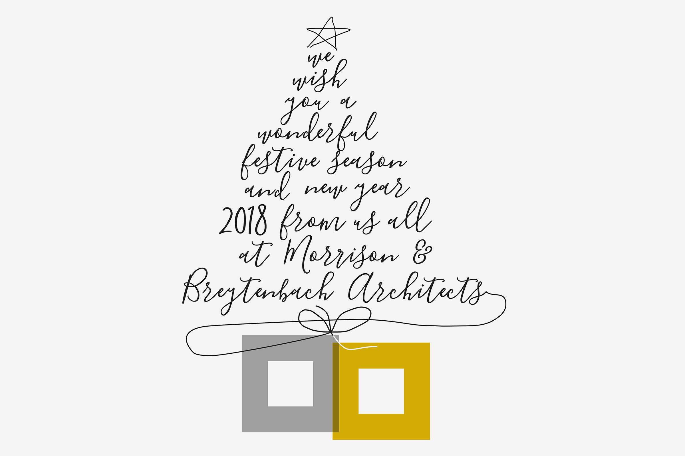 We wish you a wonderful festive season and new year 2018 from us all at Morrison & Breytenbach Architects! Image by Gordon Harrison-Williams.