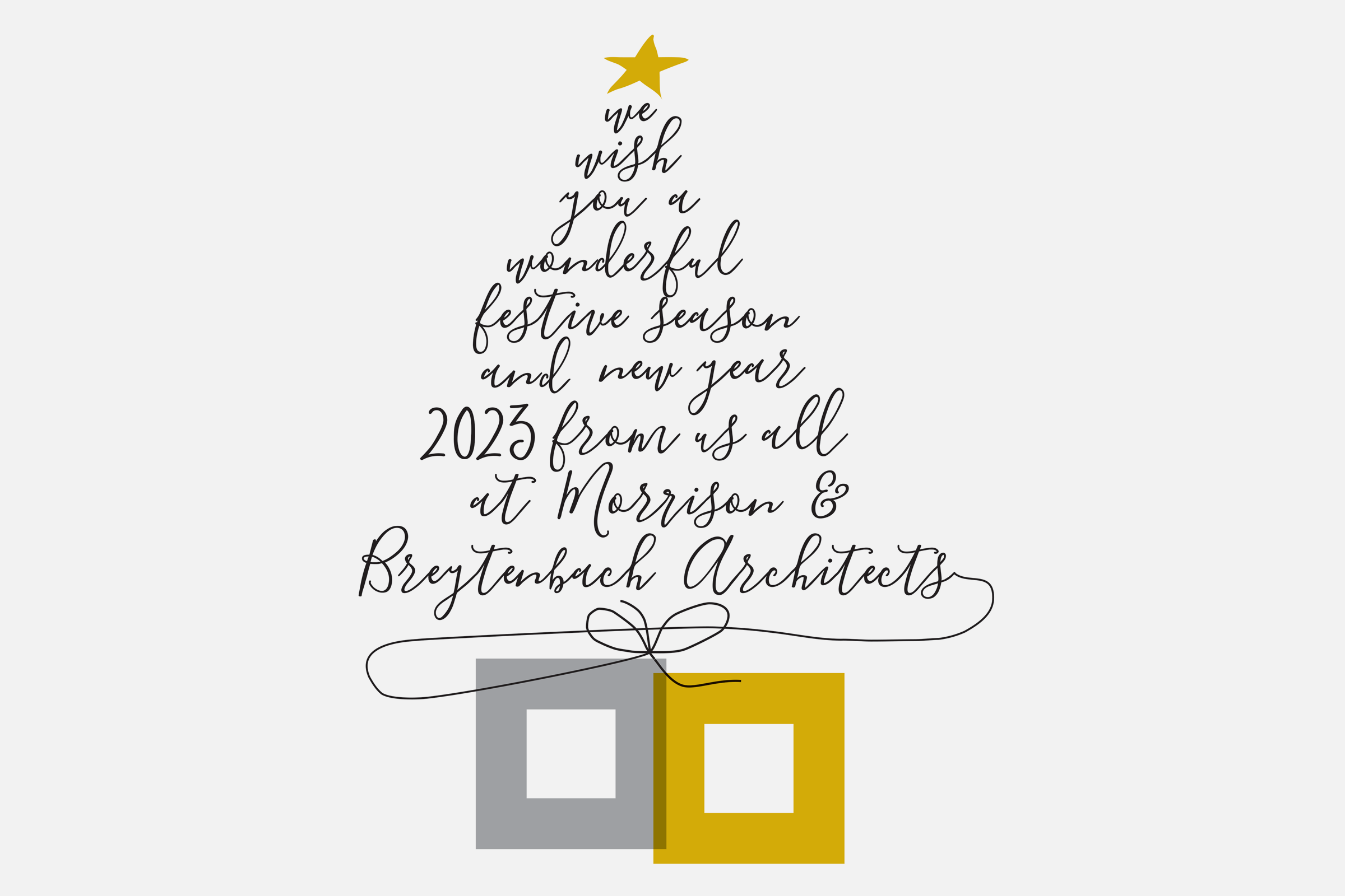 We wish you all a wonderful festive season and new year 2023 from us all at Morrison & Breytenbach Architects.
