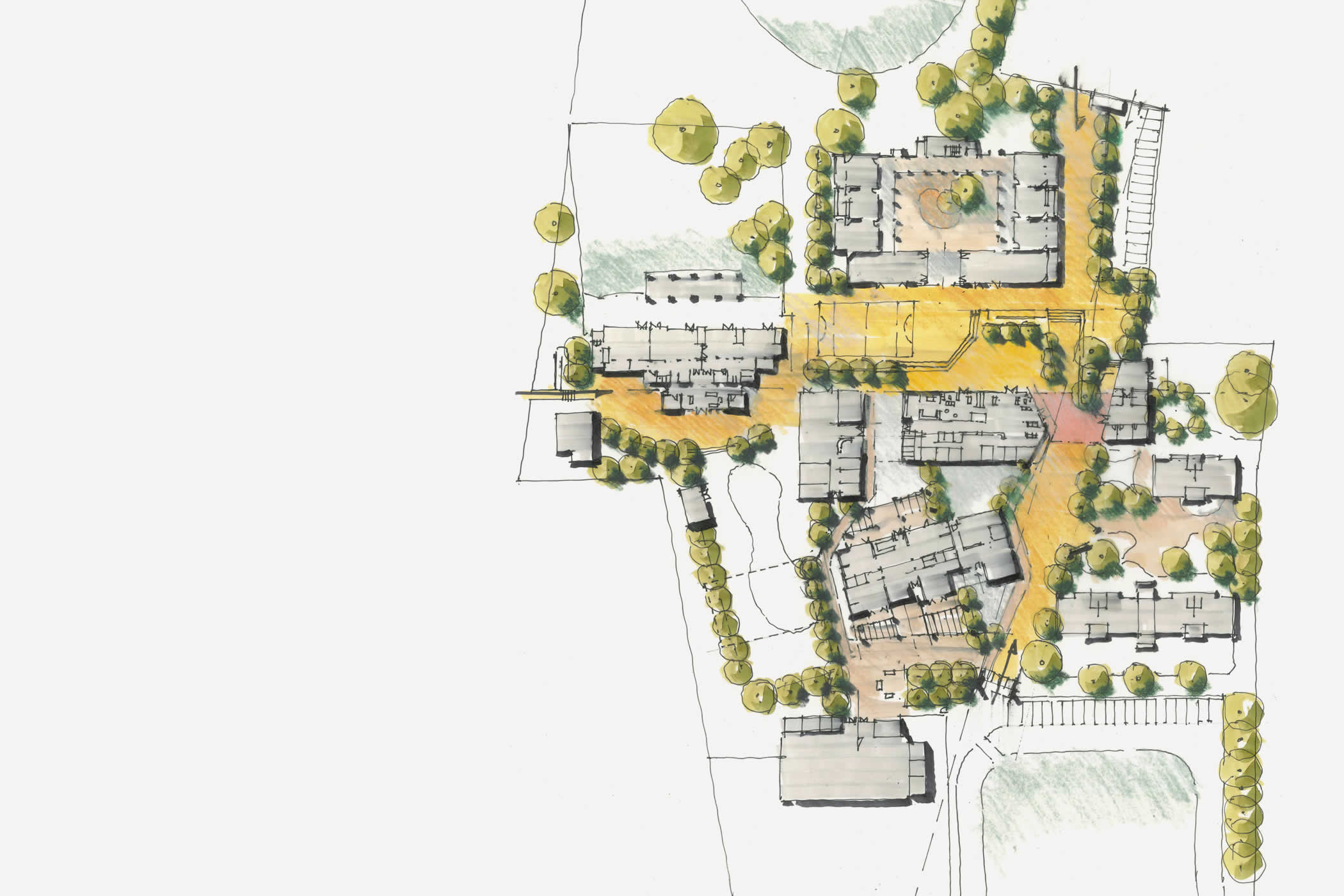 Glenorchy Primary School master plan, Glenorchy, Tasmania: The design integrates adaptive re-use of buildings with new flexible, contemporary, general learning and outdoor learning areas, support and administration space, and services upgrade.